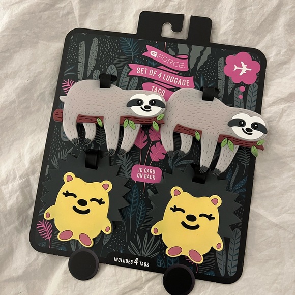 G-force Handbags - G-Force Sloth and Hedgehog Luggage Tags Set